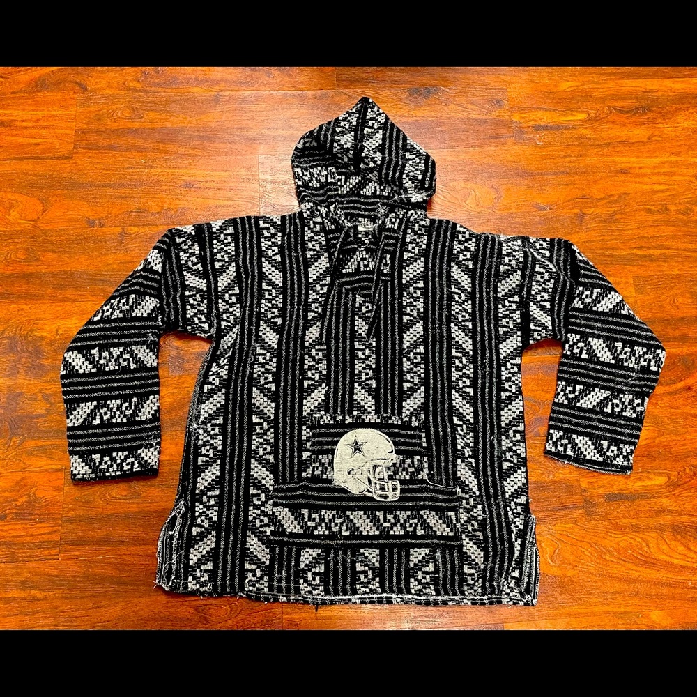 Vintage Dallas Cowboys Baja style hooded Sweater